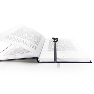 Cow bookmark and wooden gift block packaging together, Reading is good for you engraved