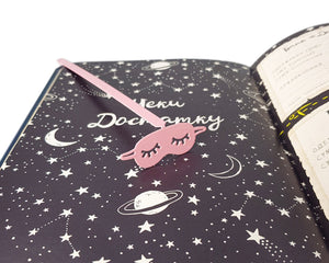 Sleep Mask Bookmark - Small Bookish Gift for Travelers, Book Lovers, Moms, and Bookworms, Journal Marker - Atelier Article