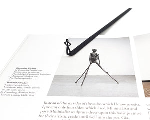 Black Stick Man Bookmark - Minimalist and Modern Design for Avid Readers and Lovers of Simplicity - Atelier Article