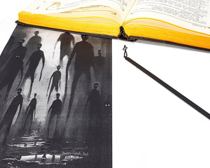 Black Stick Man Bookmark - Minimalist and Modern Design for Avid Readers and Lovers of Simplicity - Atelier Article