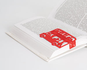 English Bus Bookmark - Small Bookish Gift for Avid Readers, Anglophiles, and English Party Favors - Atelier Article