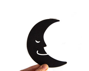 Half Moon and the Star Bookmark - Celestial and Elegant Design for Avid Readers and Dreamers - Atelier Article