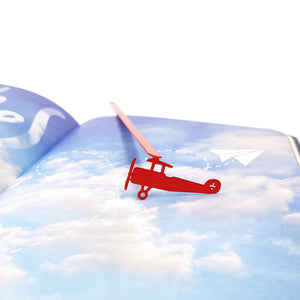 Bookmark "Red Biplane". - Atelier Article