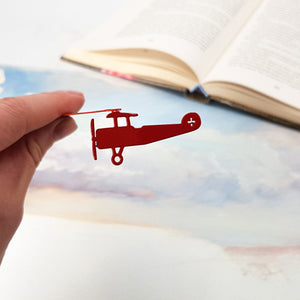 Bookmark "Red Biplane". - Atelier Article