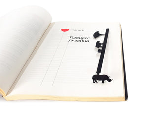 Rhinos Bookmark - Strong and Majestic Design for Avid Readers and Wildlife Lovers - Atelier Article