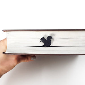 Squirrel and Pinecone Bookmark - Small Bookish Gift for Best Friend, Perfect Stocking Stuffer for Bookworms - Atelier Article