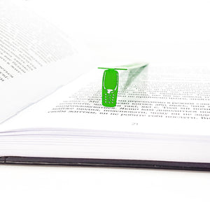 Call Me Later Metal Bookmark – Bright Green Minimalist Page Marker - Atelier Article
