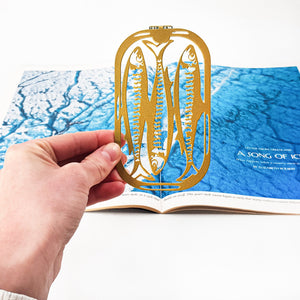 Canned Classics – Gold Metal Sardine Bookmark - Atelier Article