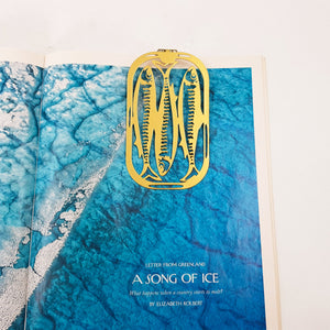 Canned Classics – Gold Metal Sardine Bookmark - Atelier Article