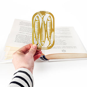 Canned Classics – Gold Metal Sardine Bookmark - Atelier Article