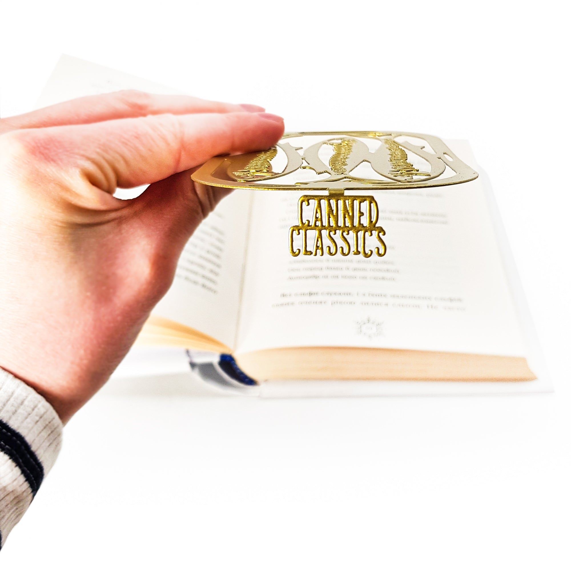 Canned Classics – Gold Metal Sardine Bookmark - Atelier Article