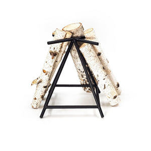 Classical Modern and Simple Firepit Log Holder Heavy Metal Accessory for Cozy Fire Camps - Atelier Article