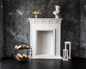 Compact Round Log Holder Black, Scandi Style. - Atelier Article