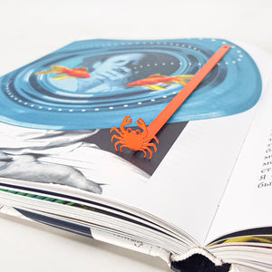Crab Bookmark – Fun Red Metal Page Marker for Beach Lovers & Summer Reading - Atelier Article