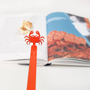 Crab Bookmark – Fun Red Metal Page Marker for Beach Lovers & Summer Reading - Atelier Article