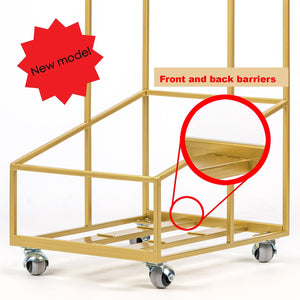 Double Deck Shopping Cart Style LP Record Mobile Stand. - Atelier Article