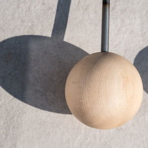 Duo Ball Vinyl Record and Book Stand – Minimalist Steel and Wood Holder - Atelier Article