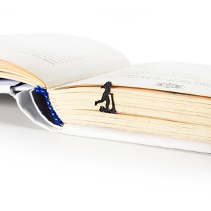 Girl on a Scooter Metal Bookmark – Fun Silhouette Gift for Book Lovers - Atelier Article