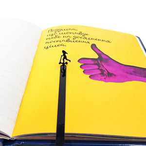 Girl on a Scooter Metal Bookmark – Fun Silhouette Gift for Book Lovers - Atelier Article