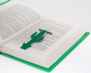Green Bookmark "Cactus". - Atelier Article