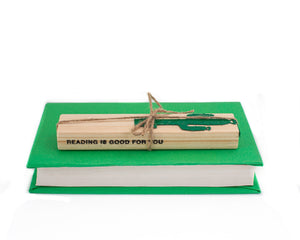 Green Bookmark "Cactus". - Atelier Article