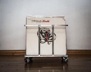 Hand - welded Metal Vinyl Record Crate "II" - Atelier Article