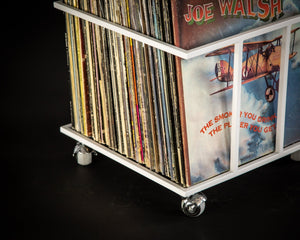 Hand - welded Metal Vinyl Record Crate "II" - Atelier Article