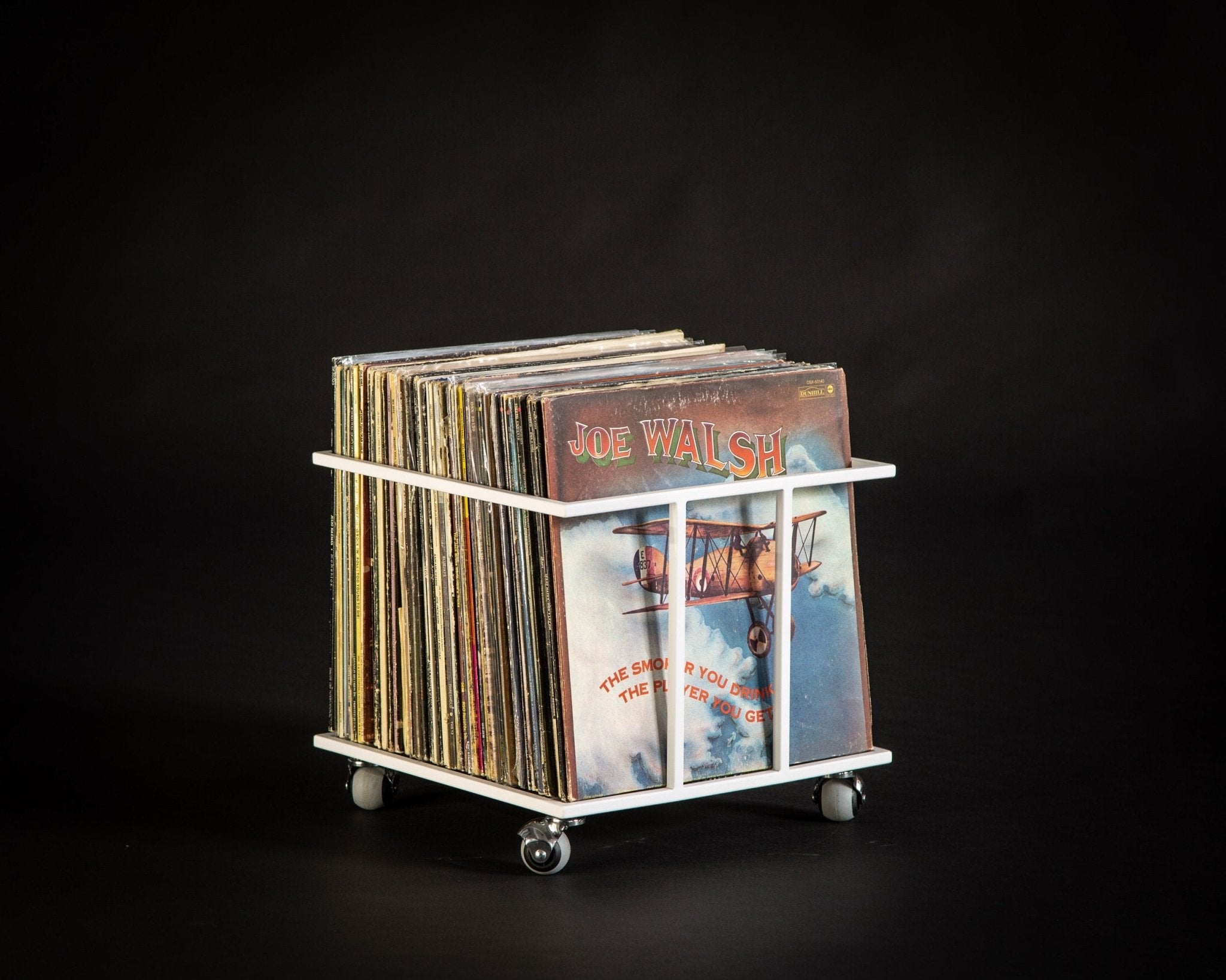 Hand - welded Metal Vinyl Record Crate "II" - Atelier Article