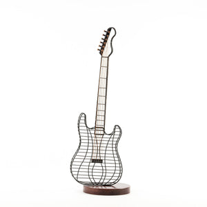Hand-Welded Wireframe Metal Guitar - Atelier Article