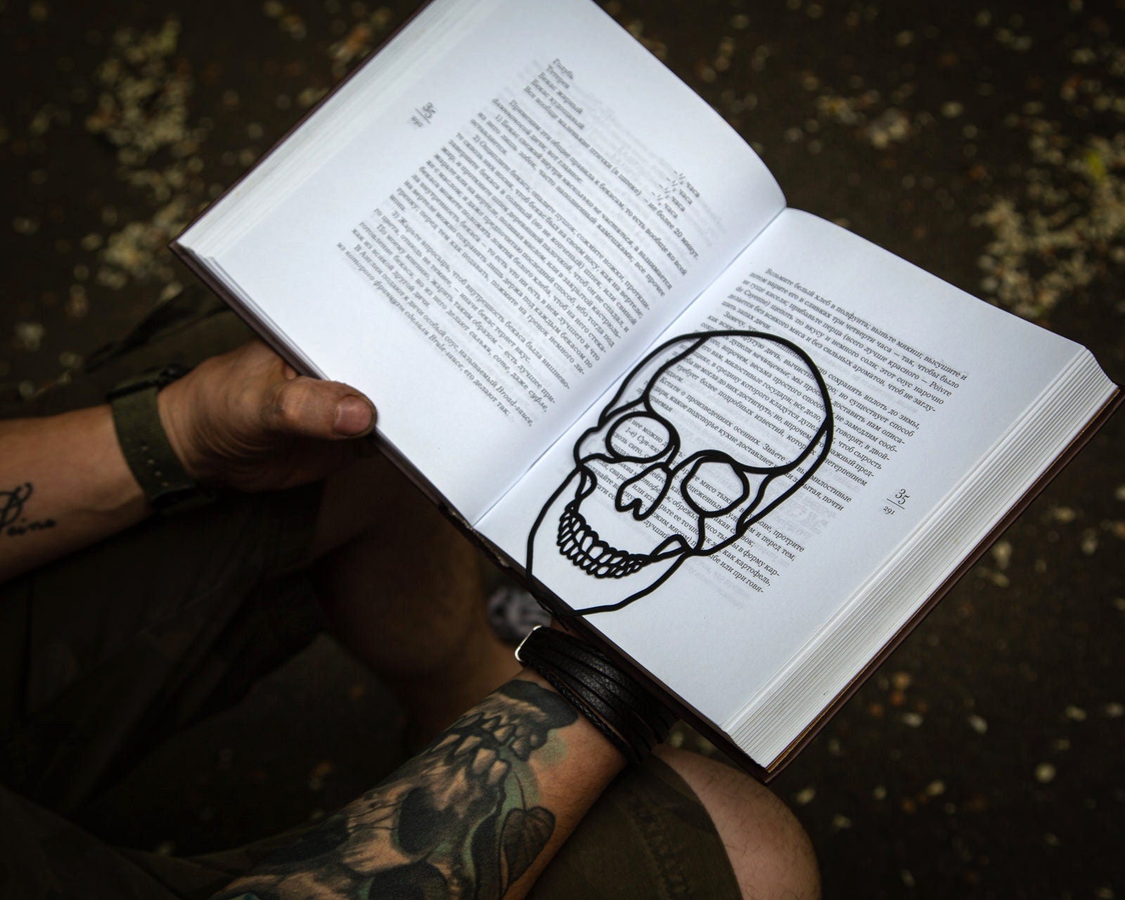 Horror Metal Bookmark "Skull". - Atelier Article