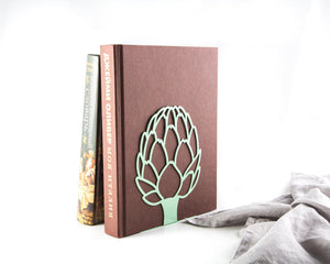 Metal Artichoke Bookends – green – laser-cut steel, photo 2