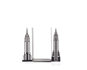 New York Skyline Metal Bookends – laser-cut steel, photo 2