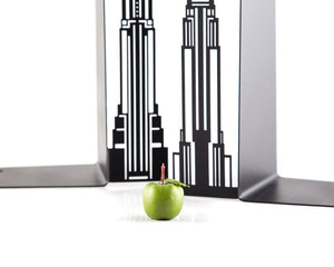 New York Skyline Metal Bookends – laser-cut steel, photo 4