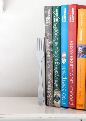 Metal Fork & Knife Bookends – laser-cut steel, photo 3