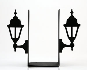 Vintage Street Lantern Bookends – laser-cut steel, photo 5