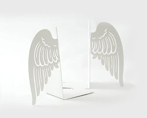 Angel Wings Metal Bookends – laser-cut steel, photo 3