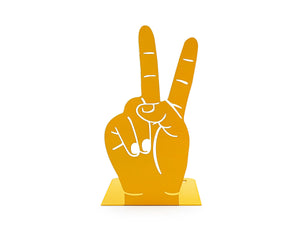 Victory Sign Bookends - designed and made in Ukraine by Atelier Article.