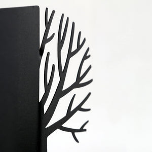 Winter Trees Metal Bookends – laser-cut steel, photo 4