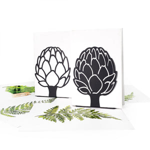 Metal Artichoke Bookends – green – laser-cut steel, photo 7
