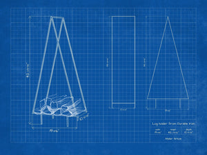 Log Holder "Spruce", Hand Welded Premium Quality Firewood Storage. - Atelier Article