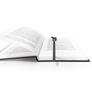 Cow bookmark and wooden gift block packaging together, Reading is good for you engraved