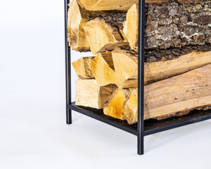 Metal log holder "House", Minimalist Scandinavian design. - Atelier Article