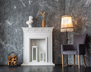 Metal log holder "House", Minimalist Scandinavian design. - Atelier Article