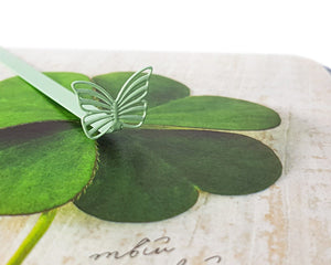Mint Butterfly Bookmark - Delicate and Fresh Design for Avid Readers and Nature Lovers - Atelier Article