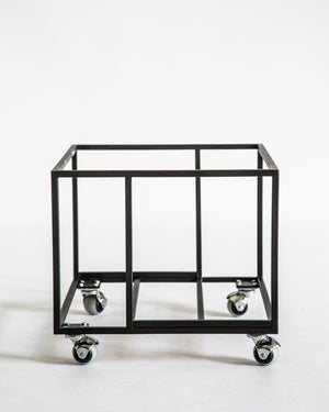 Premium Quality Hand-welded Mobile Vinyl Record Crate "Windows" - Atelier Article