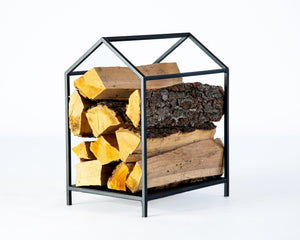 Modern and simple log holder "House". - Atelier Article
