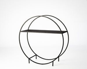 Modern and Simple Round Log Holder With a Kindling Shelf. - Atelier Article