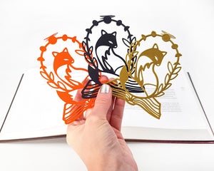 Novelty Bookmark "Framed Fox". - Atelier Article