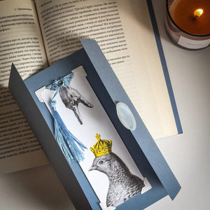 Paper Bookmark "Pigeon Queen and The Guiding Hand." - Atelier Article