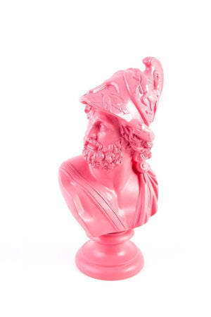 Pink bust of Menelaus King of Sparta - Atelier Article